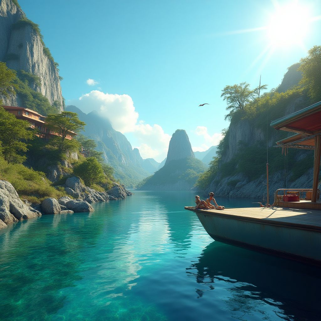 Vue panoramique de l'hôtel